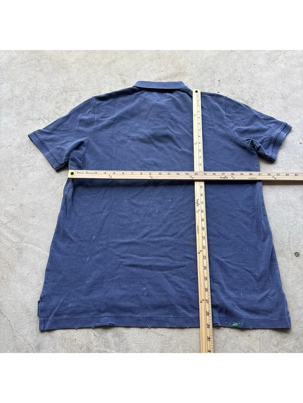 NWT Polo Ralph Lauren Fit Mended Vintage Style Mesh Polo Shirt Blue Large $196